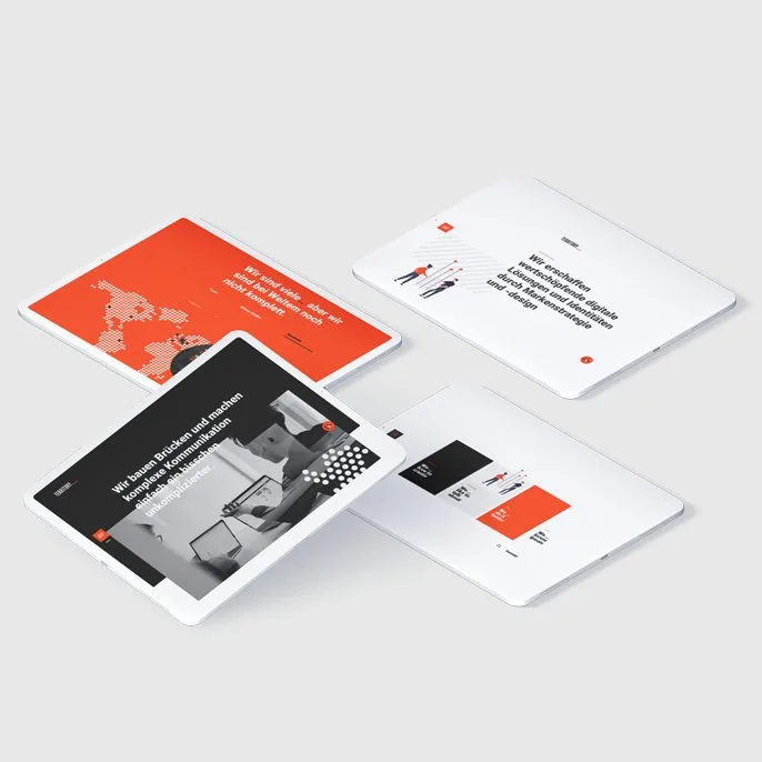 Brand & Digital Design – Rotes Markenprojekt